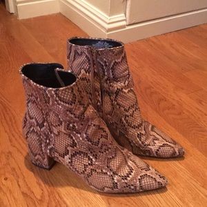 Steven Madden Snakeskin Boots Size 8